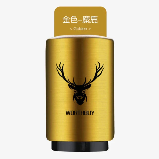 Easy Press Automatic Bottle Opener - One Touch Magnetic Cap Catcher