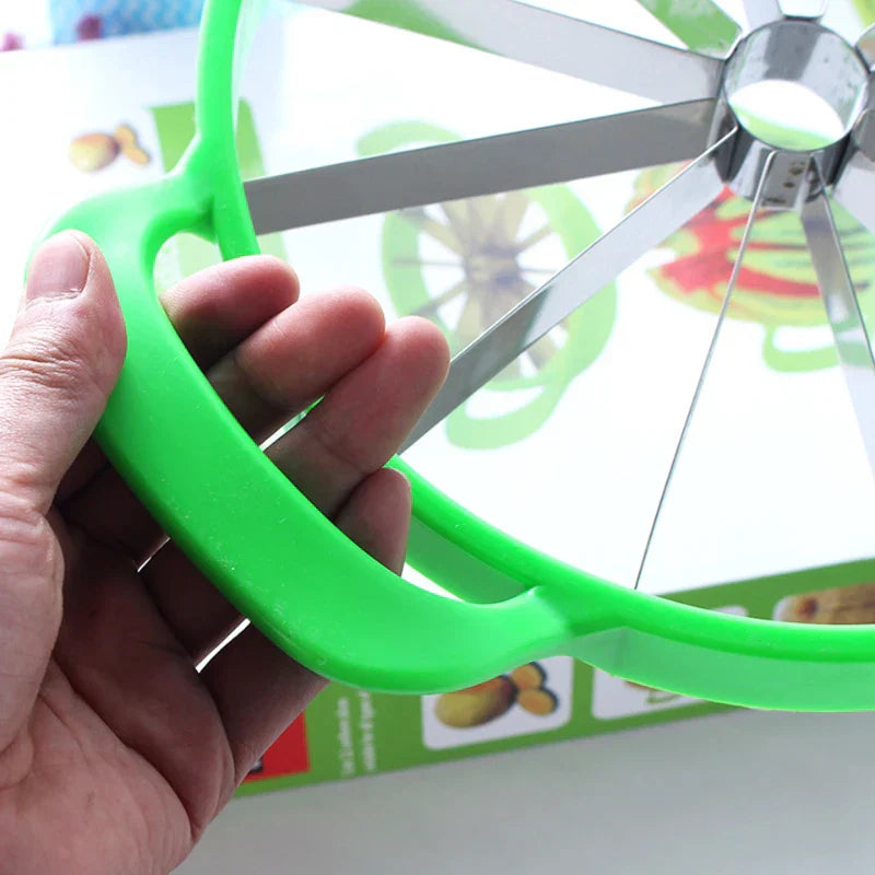Stainless Steel Watermelon Slicer Cutter – One-Cut Fruit Slicing Tool