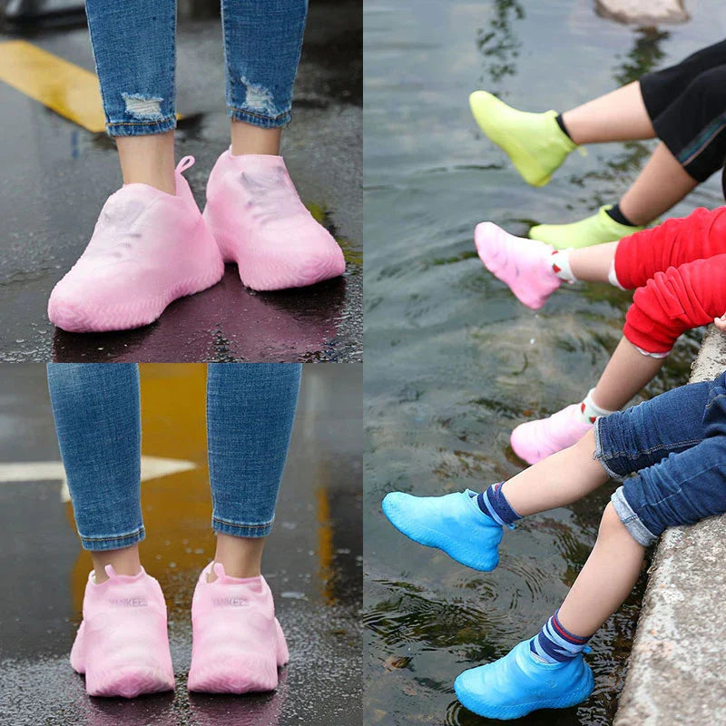 Reusable Silicone Waterproof Rain Shoe Covers – Non-Slip Overshoes for Men & Women