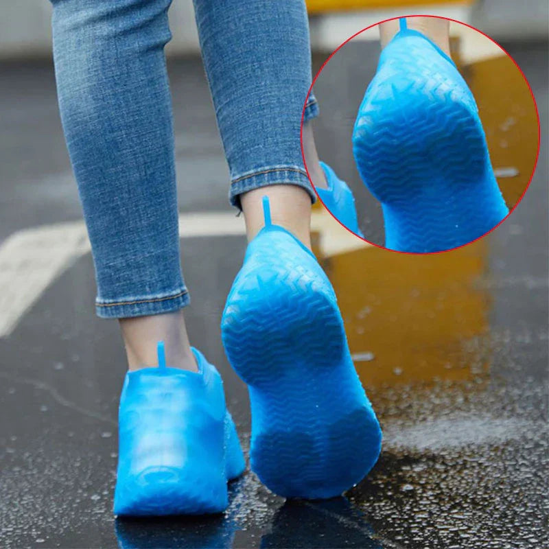 Reusable Silicone Waterproof Rain Shoe Covers – Non-Slip Overshoes for Men & Women