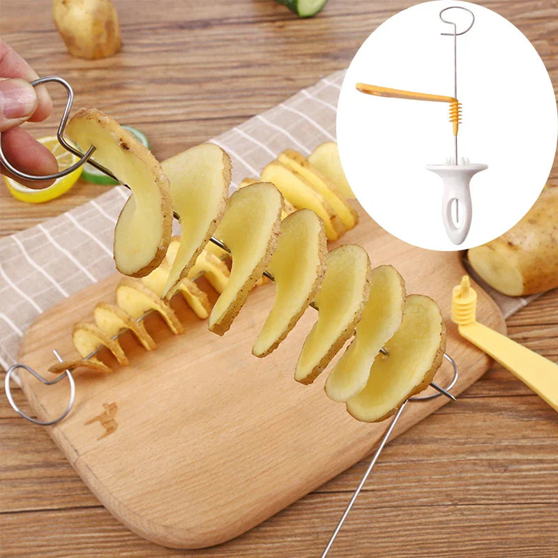 Twisted Potato Spiral Slicer Cutter – Fun Curly Fry & Vegetable Spiralizer