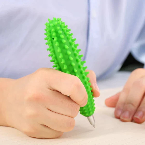 Cactus Ballpoint Pens – Set of 5 Cute Green Cactus Pens for Office & School