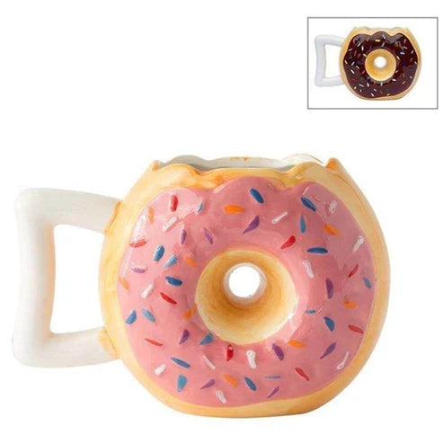 Donut Ceramic Coffee Mug – Cute Novelty Cup for Donut & Coffee Lovers