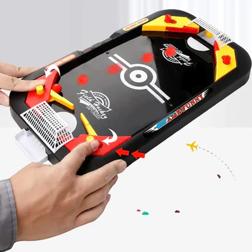 Mini Air Hockey Table Game - 2-in-1 Hockey & Football Game for 2 Players, Kids & Family Fun