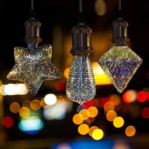 3D Colorful Decoration LED Lamp - Illusion Night Light with Color Changing