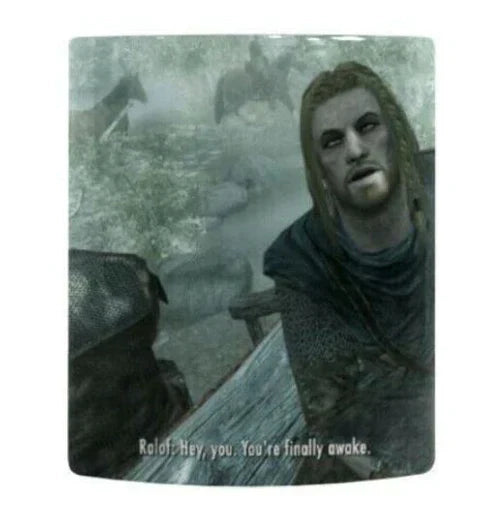 Heat Changing Magic Mug – "You're Finally Awake" Skyrim Fan Gift