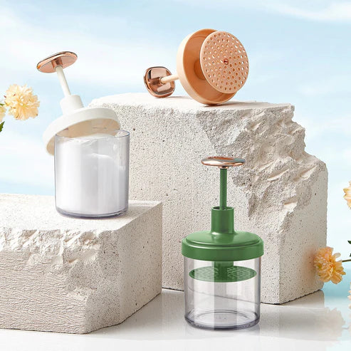Easy Foam Effortless Cream Maker Cup - Manual Milk Frother & Whipped Cream Maker