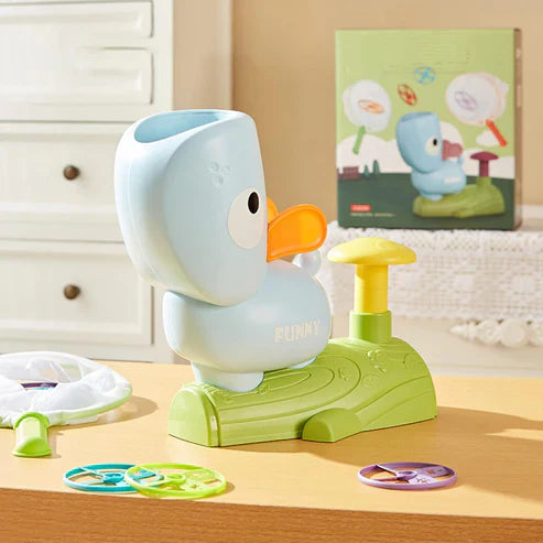 Duck Flying Air Disc Launcher Toy – Fun Outdoor Flying Saucer Game for Kids