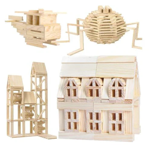 Wooden Model Building Blocks – Creative Construction Toy for Kids