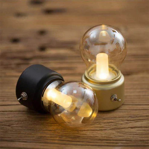 Vintage Chargeable LED Mini Bed Lamps - Rechargeable Night Light