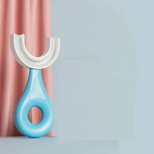 Kids U-Shaped Soft Toothbrush - 360° Whole Mouth Cleaning Training Toothbrush for Children Ages 2-12