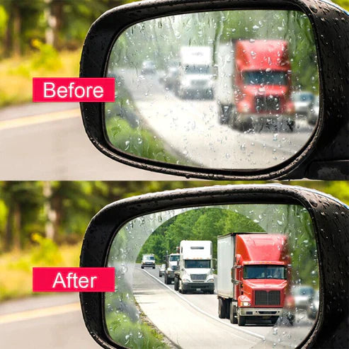 Waterproof Car Side Anti-Fog Mirror Film - Clear Vision Rain Repellent Film