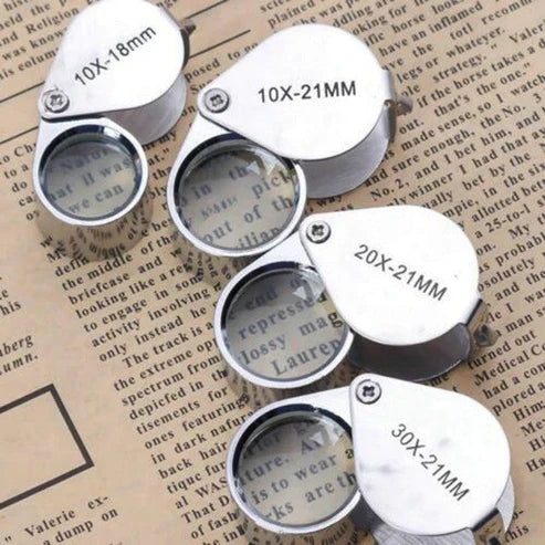 Metal Ultra Vision Glass Magnifier - Professional Reading Magnifying Glass