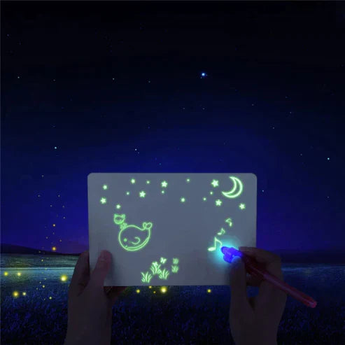 Magic LED Drawing Board for Kids – Glow-in-the-Dark Art Pad