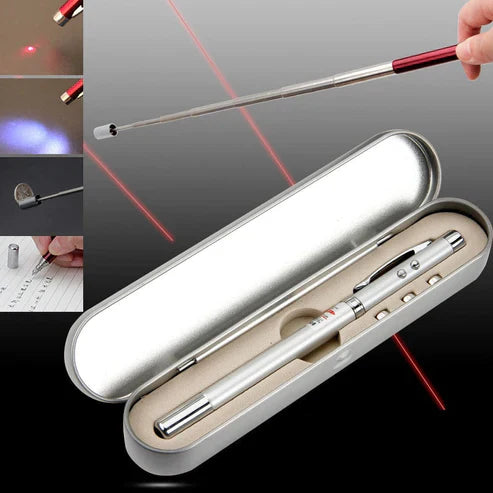 2in1 Telescopic Light Magnetic Pointer Pen - LED Flashlight & Pickup Tool
