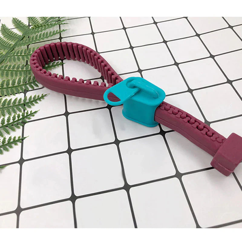 Zipper Silicone Bottle Opener - Easy Grip Jar & Bottle Opener Tool