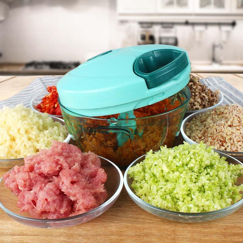 Quick Chopper - Manual Pull String Food Processor Vegetable Chopper