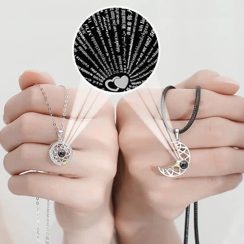 "I LOVE YOU" In 100 Languages Necklace - Engraved Love Pendant