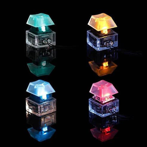 LED Keyboard Switch Fidget Keychain – Clicky Light-Up Stress Reliever