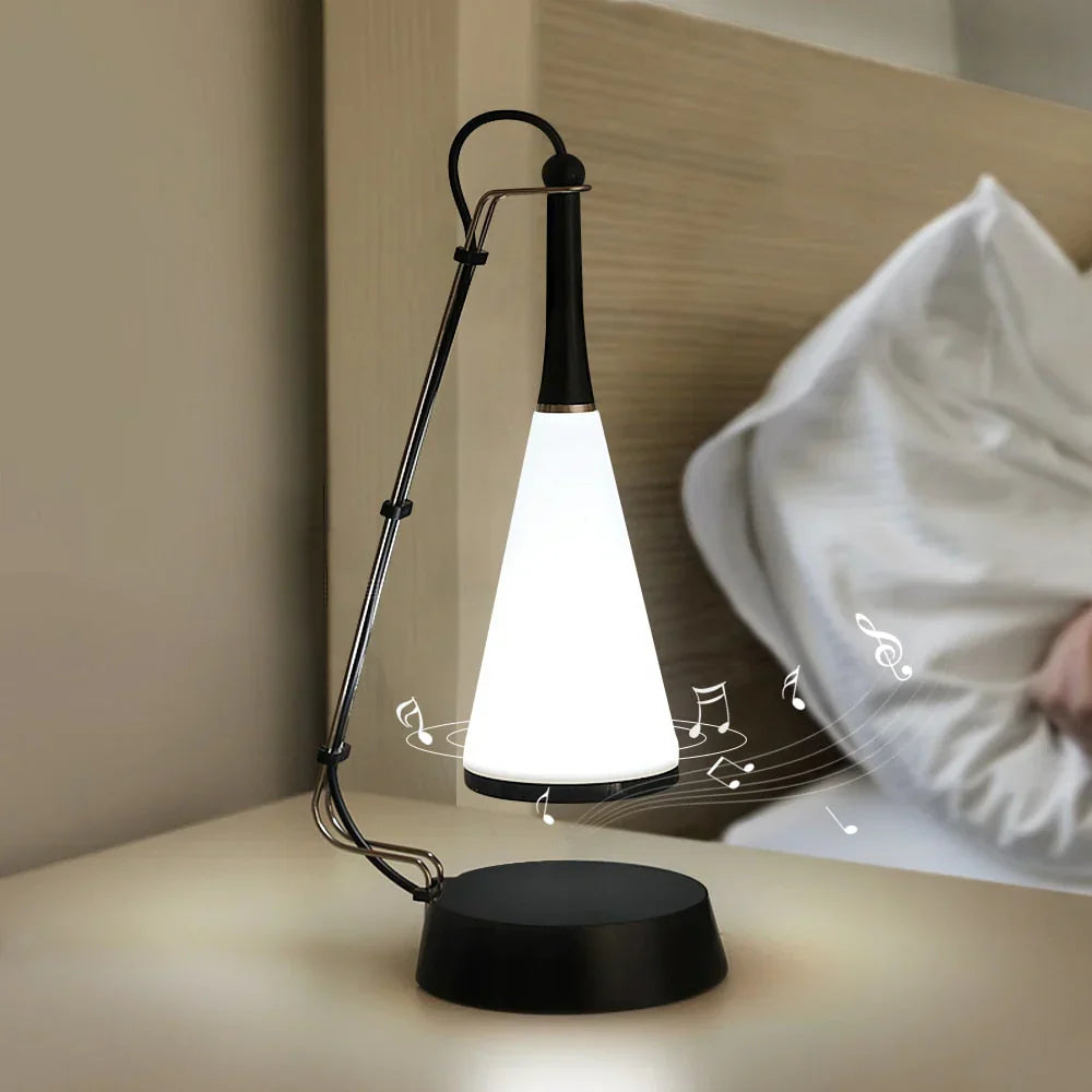 Bluetooth Speaker LED Lamp - Touch Control Music Table Lamp with Colorful Lights