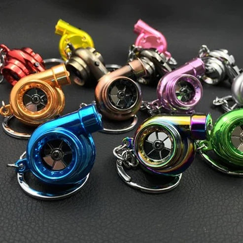 Mini Turbo Fan Keychain Flashlight - 2-in-1 Portable USB Rechargeable EDC Tool