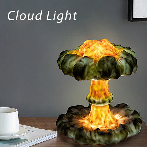 Creative 3D Mushroom Cloud Night Lamp – RGB Ambient Glow Light
