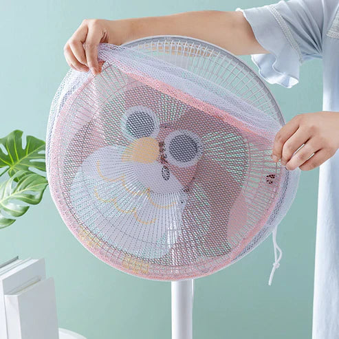 Anti-Pinch Fan Safety Cover - Child & Pet Safety Net for Fans