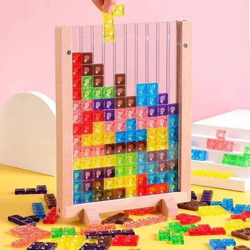 Colorful 3D Educational Puzzle Math Toy - Clever Board ABS Building Blocks for Baby Hand-Eye Coordination & Logical Thinking