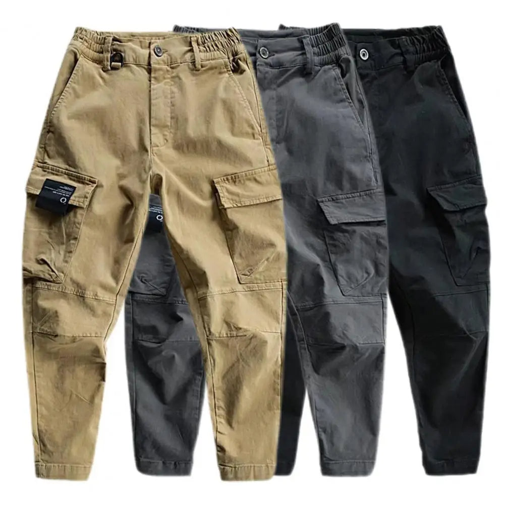 Men's Multi-Pocket Cargo Pants – Quick-Dry Outdoor & Casual Trousers
