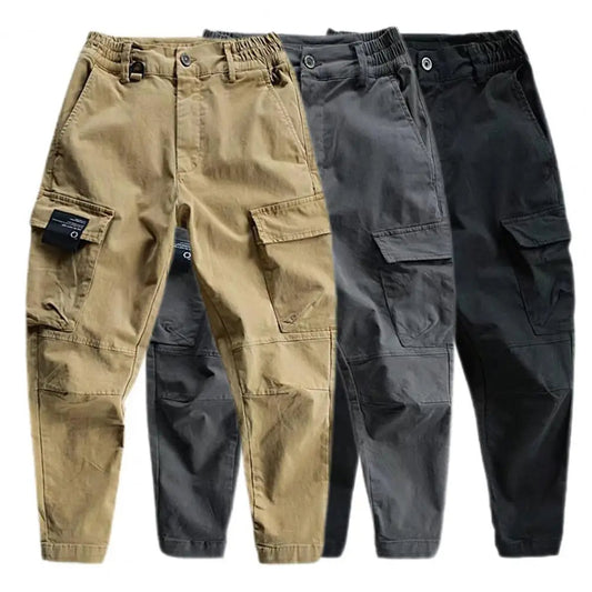 Men's Multi-Pocket Cargo Pants – Quick-Dry Outdoor & Casual Trousers