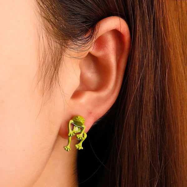 Cute 3D Cat Polymer Clay Handmade Earrings – Lightweight Cartoon Animal Stud Earrings for Women & Girls
