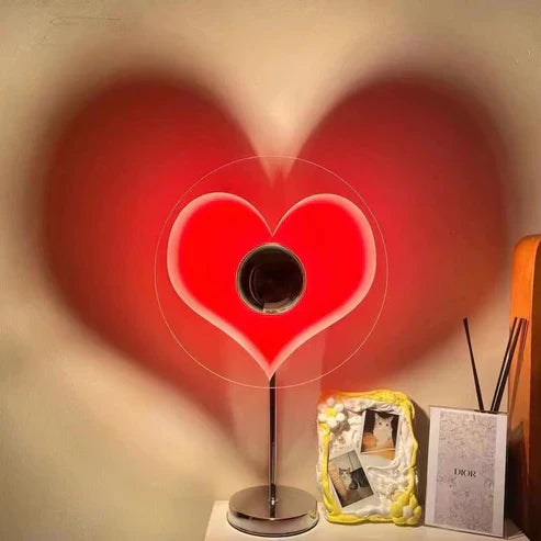 Heart Shape Atmosphere LED Floor Lamp – Romantic USB Powered Mood Light