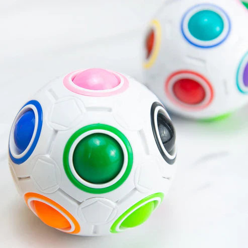 Stress Relief Educational Colorful Ball – Fun Puzzle Cube for Kids & Adults