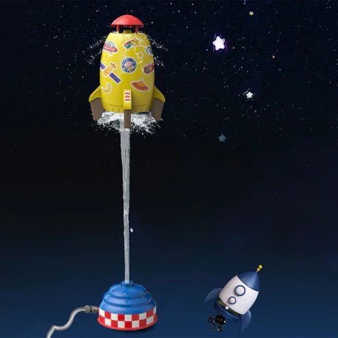 Water Spray Space Rocket Launcher Kids Toy - Outdoor Water Play Set