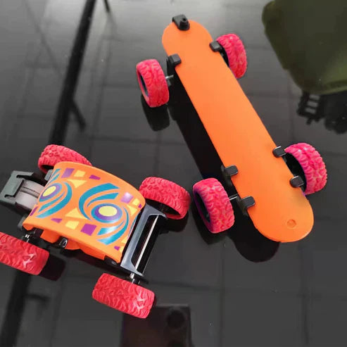 Fingertip Skateboard Anti-Stress Toy - Pull-Back Mini Finger Skate Board for Kids & Adults Ages 7+