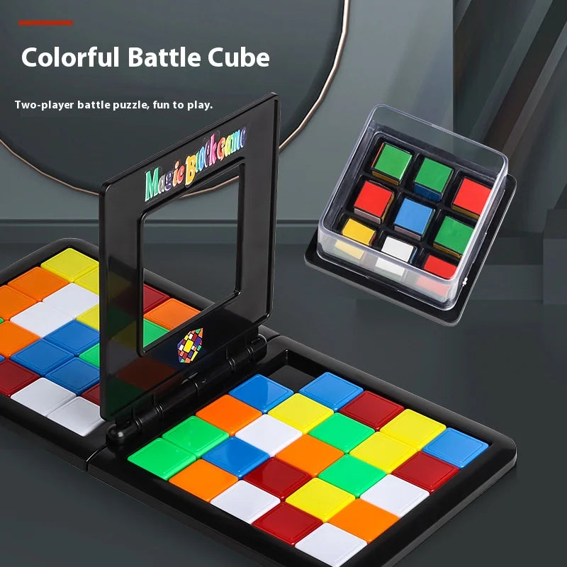 Competitive Dual Player Tabletop Battle Cube Strategy