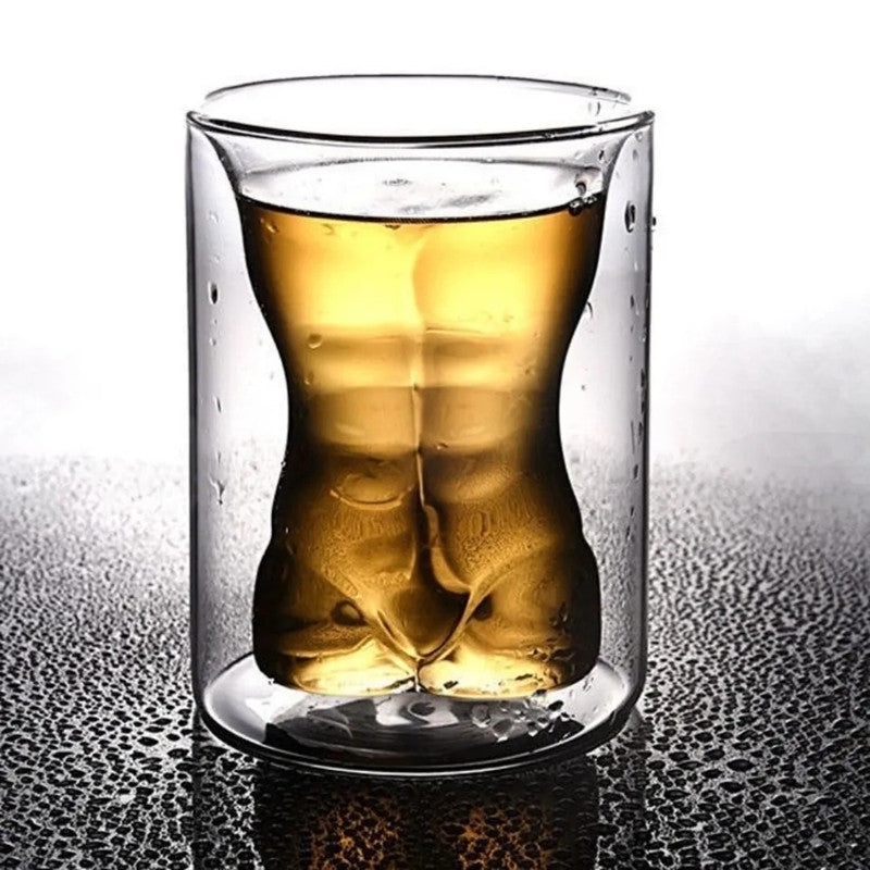 Novelty Figure Shape Glass Mug - Unique Borosilicate Coffee & Tea Cup