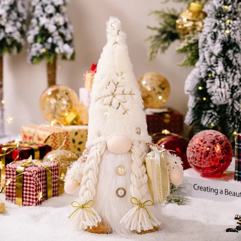 Christmas Gnome Elf Doll - 30cm LED Light Holiday Decoration