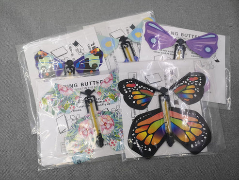 Magic Flying Butterfly Toy – Pack of 10 (Random Colors)