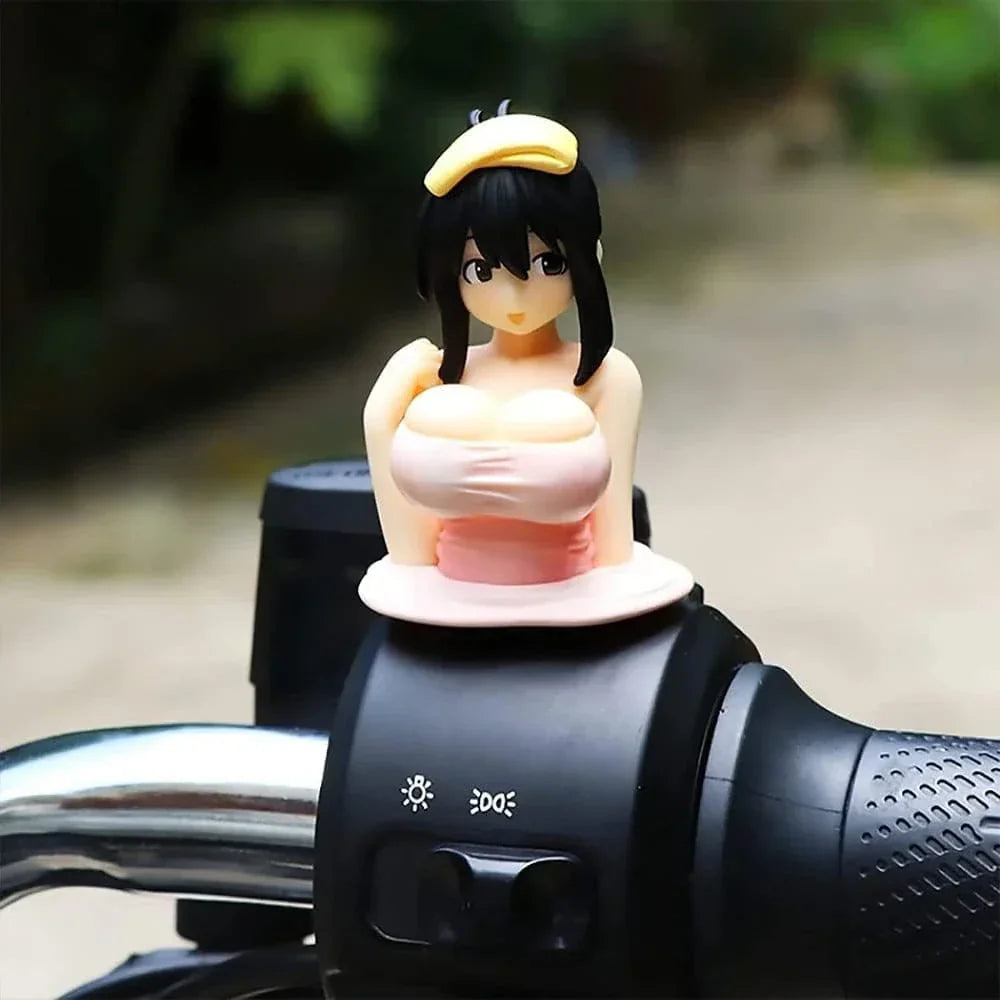 Kawaii Shake Girl Car Dashboard Ornament – Cute Bobblehead Decoration for Car Interior