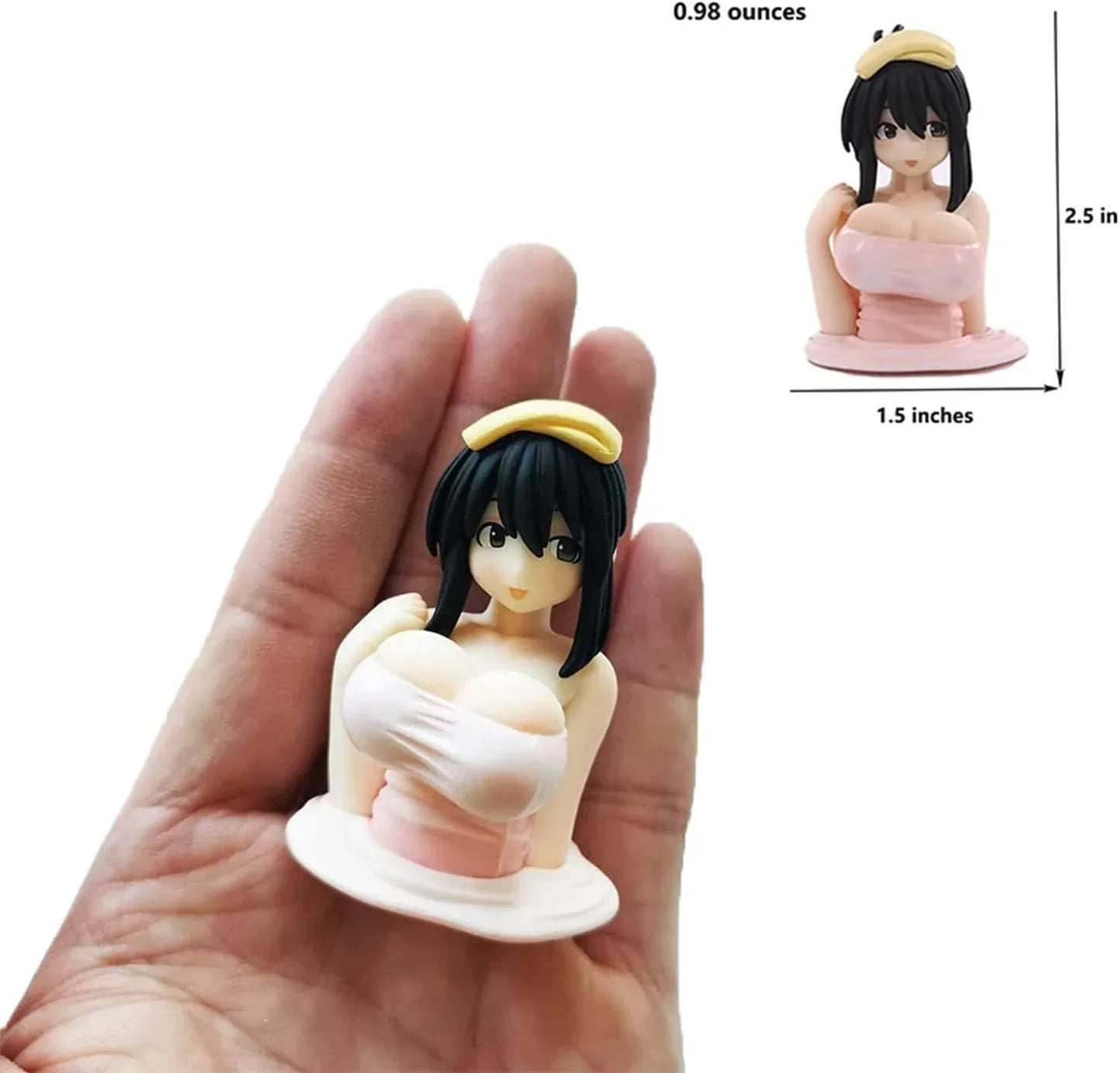 Kawaii Shake Girl Car Dashboard Ornament – Cute Bobblehead Decoration for Car Interior