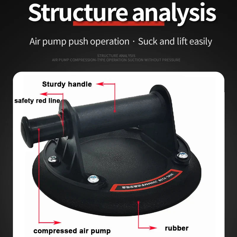 Heavy Duty Vacuum Suction Cup – 200kg Capacity Industrial Vacuum Spreader