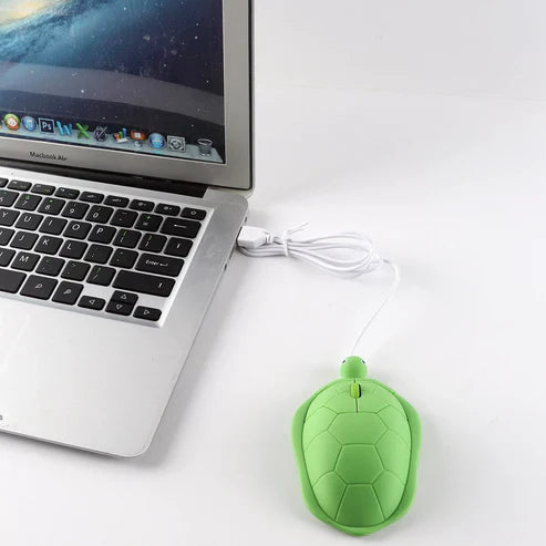 Wired Turtle Computer Mouse - Cute Animal Shaped USB Mouse