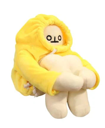 Cute Banana Plush Doll – Poseable Magnetic Stuffed Banana Man Toy