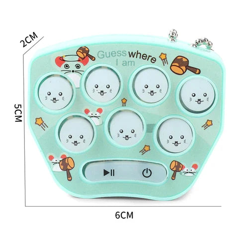 Mini Pocket Whac-a-Mole Keychain Toy – Fun Stress Relief Game for Kids & Adults