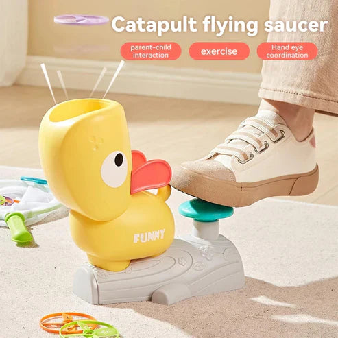 Duck Flying Air Disc Launcher Toy – Fun Outdoor Flying Saucer Game for Kids