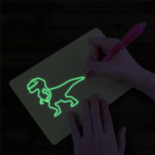 Magic LED Drawing Board for Kids – Glow-in-the-Dark Art Pad