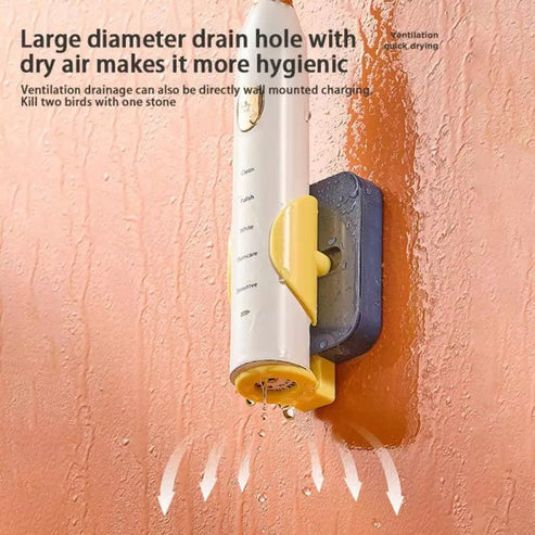 Wall-Mounted Electric Toothbrush Holder – Self-Gripping Bathroom Organiser (2 Random Colors)