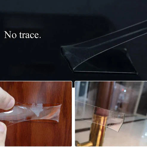 No Trace Heavy Duty Tape (2 Pieces) - Removable Double Sided Adhesive Mounting Tape