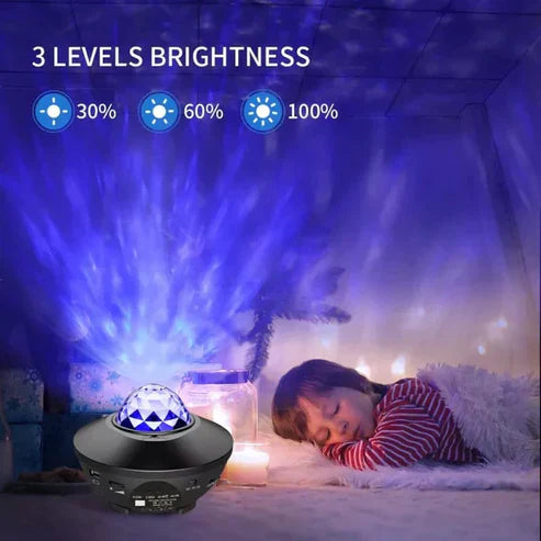 Star Projector - 3-in-1 Galaxy Night Light with Bluetooth Speaker & Timer